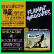 Album cover art for the aim release Sneakers / Rockfield Sessions by Flamin' Groovies. 