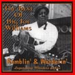 Album cover art for the aim release 'Ramblin' & Wanderin' by Big Joe Williams