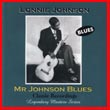 Album cover art for the aim release Mr Johnson Blue by Lonnie Johnson