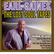Album cover art for the aim release The Lost Soul Tapes by Earl Gaines